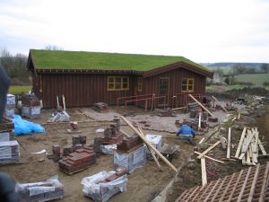 picture of paving and ramps being installed - click for larger image. Opens in new tab