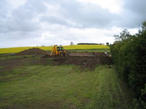 picture of leveling ground works - click for larger image. Opens in new tab