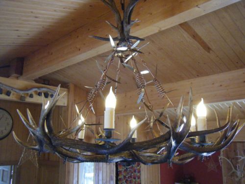 picture of completed Chandelier - click for larger image. Opens in new tab