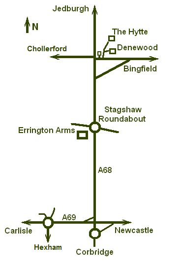 Line drawing of simple map